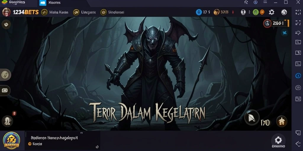 Screenshot gameplay 1234BETS yang menampilkan suasana menegangkan.