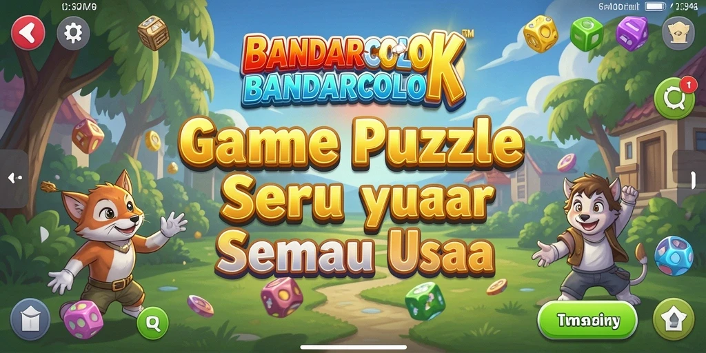 Screenshot gameplay menampilkan tantangan Puzzle seru di BANDARCOLOK.