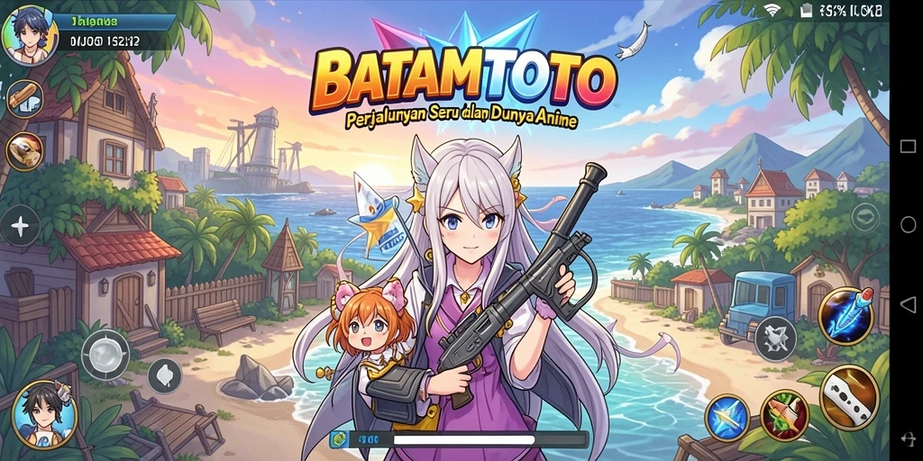 Tampilan gameplay menakjubkan dalam <strong>BATAMTOTO</strong> dengan karakter Anime yang menarik.