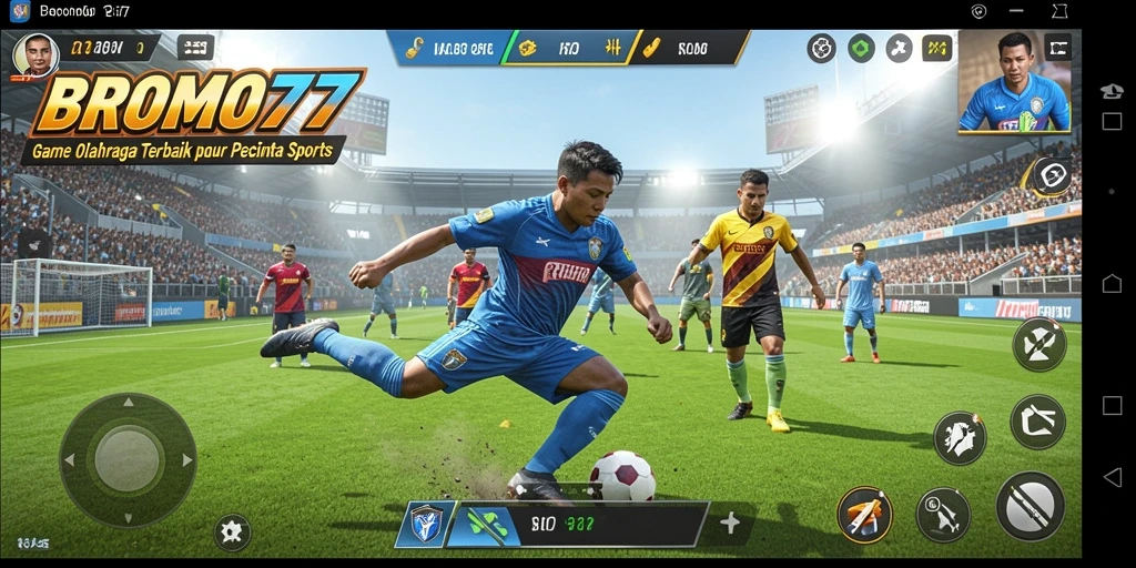 Tampilan menarik dari gameplay seru di BROMO77.