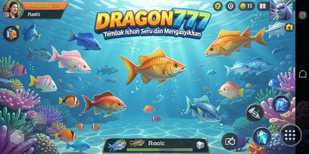Gameplay Tembak Ikan yang seru dan menantang di DRAGON777.