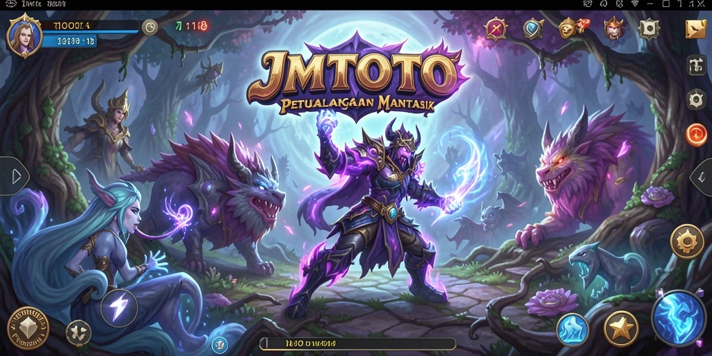 Screenshot utama JMTOTO menampilkan aksi seru dalam gameplay petualangan.