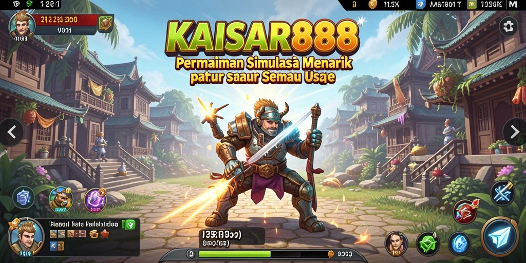 Screenshot gameplay KAISAR888 yang menampilkan grafis dan interaksi karakter yang mendalam.