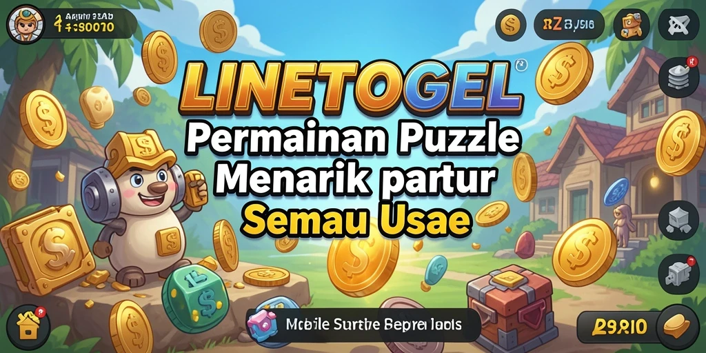 Tangkapan layar gameplay LINETOGEL yang menampilkan tantangan Puzzle.