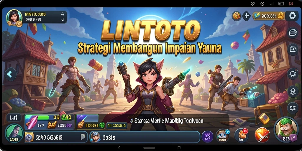 Tangkapan layar gameplay LINITOTO menunjukkan tantangan membangun strategi.