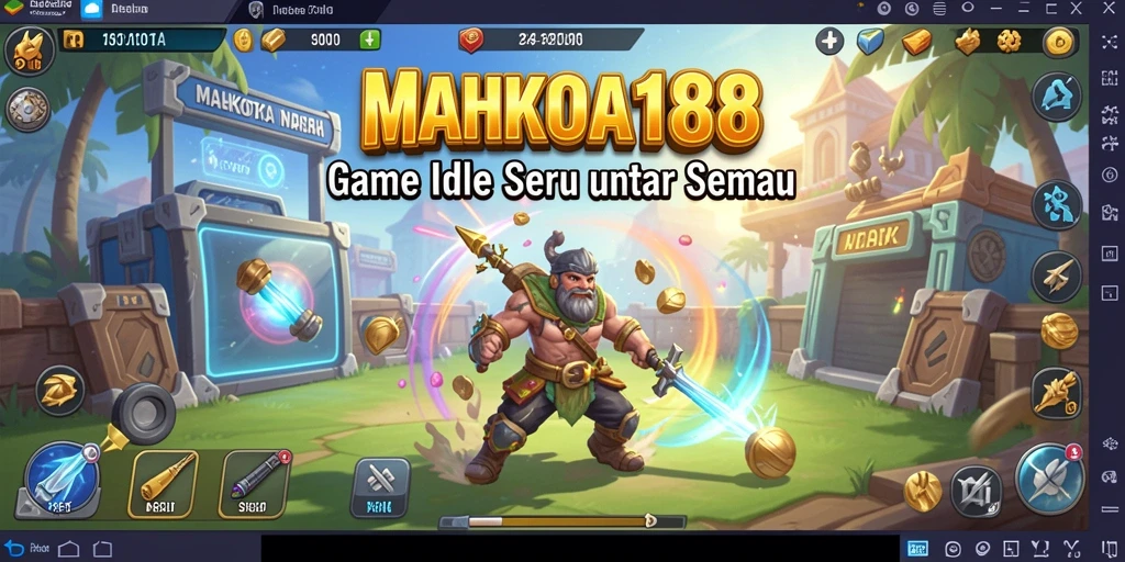 Tangkapan layar utama MAHKOTA188 menunjukkan gameplay Idle yang menarik.