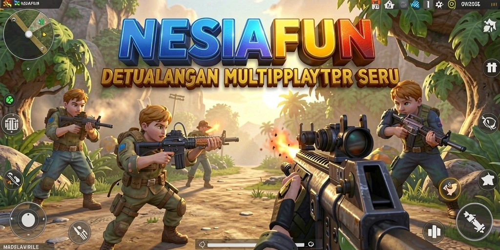 Tangkapan layar yang menunjukkan pertempuran epik dalam gameplay TPS.