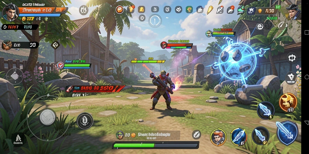 Tampilan menawan dari gameplay OCATOTO yang penuh strategi.