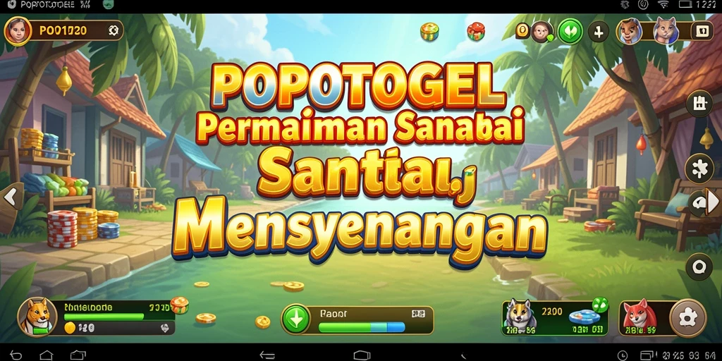 Tampilan menarik dari gameplay POPOTOGEL yang penuh warna.