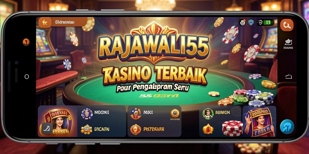 Tampilan gameplay mendebarkan di RAJAWALI55 yang menghadirkan pengalaman kasino.
