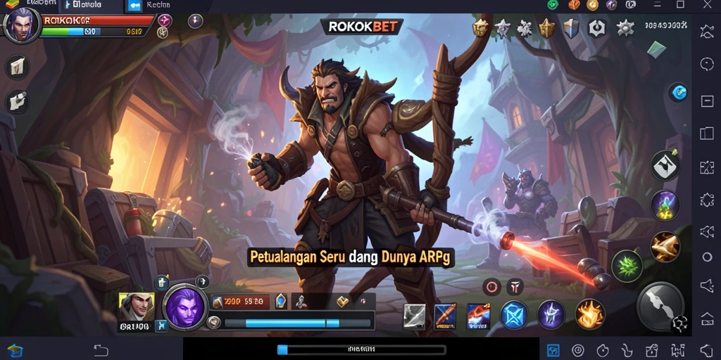 Tangkap aksi seru dari gameplay ARPG di ROKOKBET.