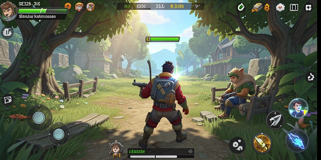 Tampilan gameplay SE328 yang menarik dengan berbagai karakter dan misi.